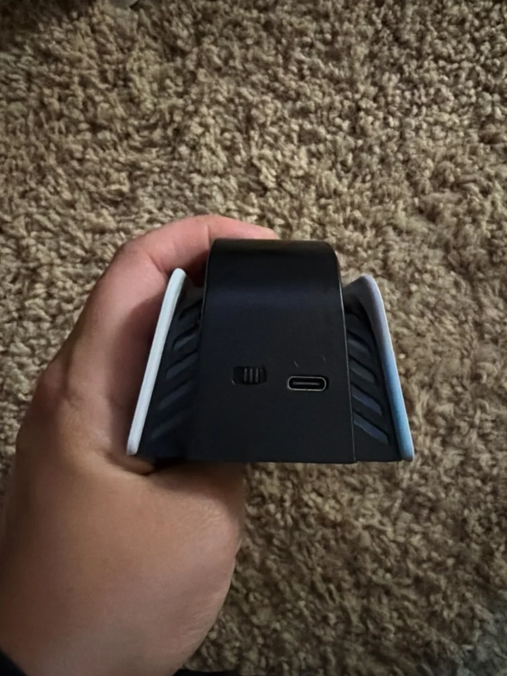 Dual Controller Charging Dock for PS5-Style Controllers — Black & White